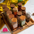 wooden spice jars
