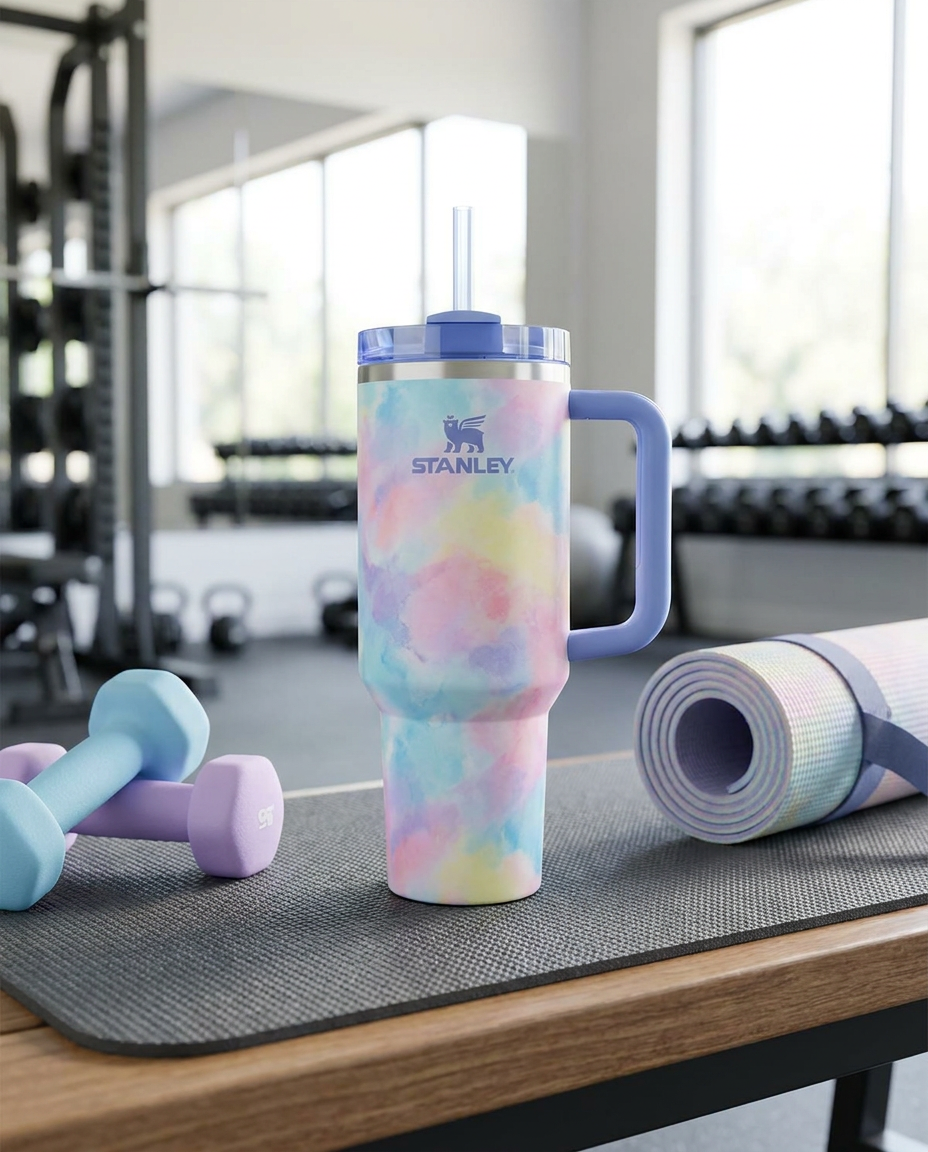 Stanley Flowstate Quencher H2.0 Tumbler - Blue Rainbow - gym lifestyle