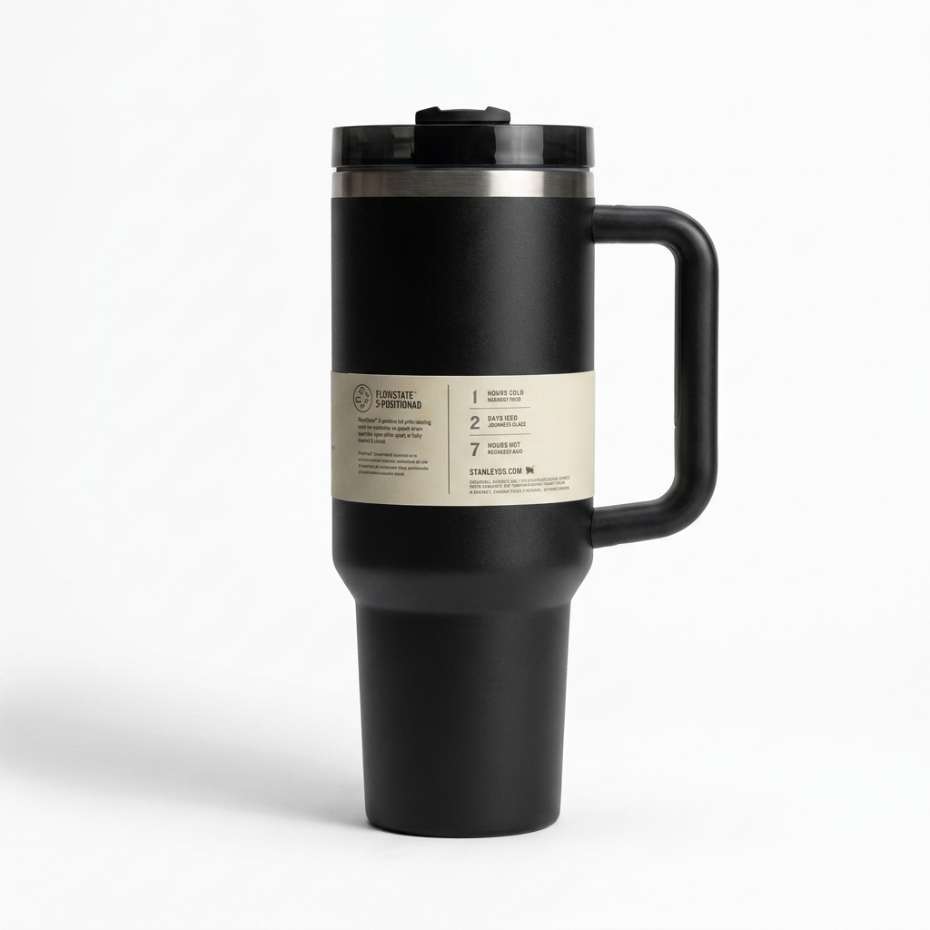 Stanley Flowstate Quencher H2.0 Tumbler - Matte Black - front