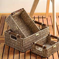 cane organisation baskets