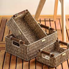 cane organisation baskets